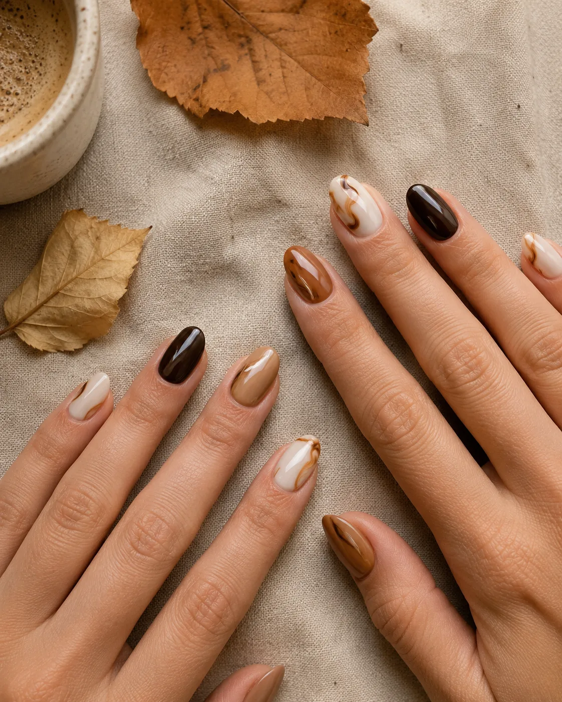 our-services-03 Chocolate brown and caramel fall nail designs