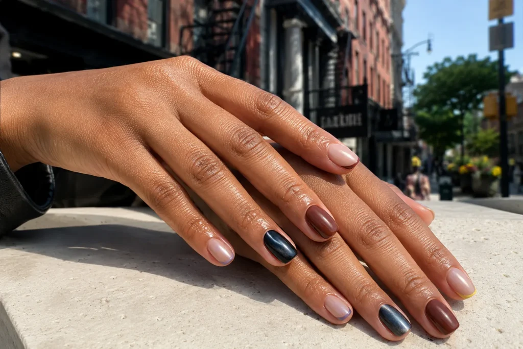 19+ Latest Nail Trends for 2026: Colors, Shapes, Designs and Stunning Ideas to Try Latest nail trends for 2026 featuring chrome, chocolate, jelly and cat-eye manicures