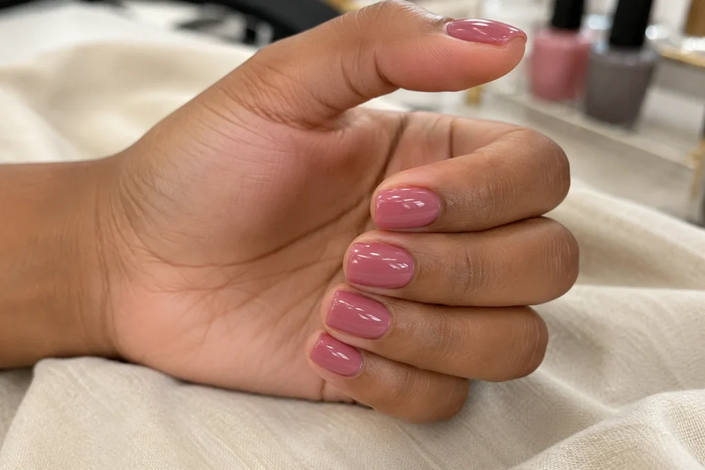 19+ Latest Nail Trends for 2026: Colors, Shapes, Designs and Stunning Ideas to Try Glossy translucent pink jelly manicure on short squoval nails