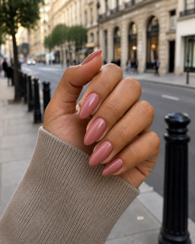 19+ Latest Nail Trends for 2026: Colors, Shapes, Designs and Stunning Ideas to Try Dusty rose satin nails with a softly luminous finish