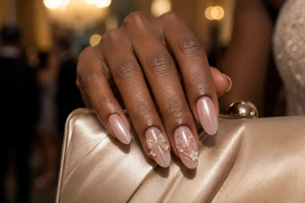 19+ Latest Nail Trends for 2026: Colors, Shapes, Designs and Stunning Ideas to Try Plaid nail art and minimal clear 3D gel details on two hands